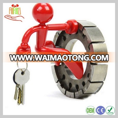 Creative Magnetic Key Holder Strong Magnet Super Man Keyholder Hook Hanger Key Rack