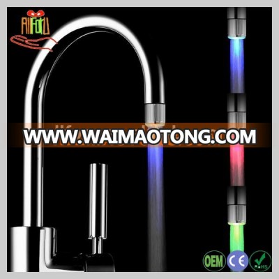 LED color change faucet, 3 color basin faucet, temperature control faucet