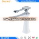 Beelee White Painting Single Handle Bathroom Faucet, Brass Water Faucet for Bathroom