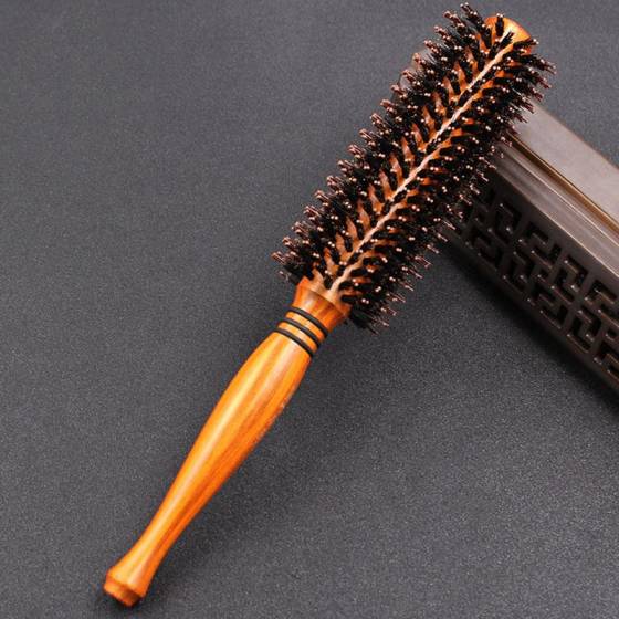 Hot Sale Wooden Handle Rolling Comb Tangled Hair Brush Styling Curling Tool